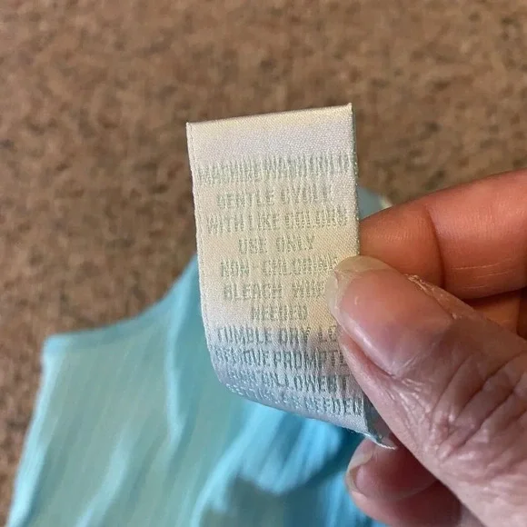 VTG Vanity Fair Fairy Cami Tank Top Size L Light Blue Babydoll Lace & Satin Trim - Picture 4 of 8